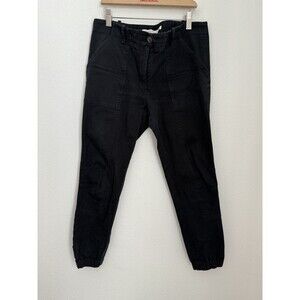 Veronica Beard stretch twill field cargo pants Black size 10 Womens Joggers